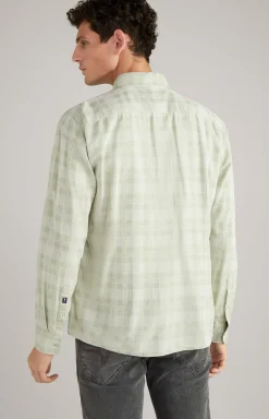 Hemd Hanson in Hellgrün kariert