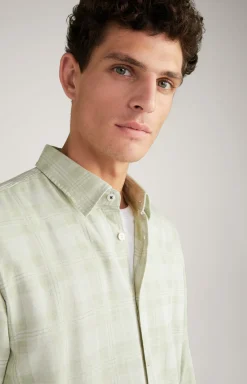 Hemd Hanson in Hellgrün kariert