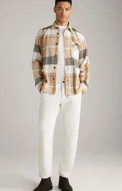 Hemd Harvi in Beige kariert