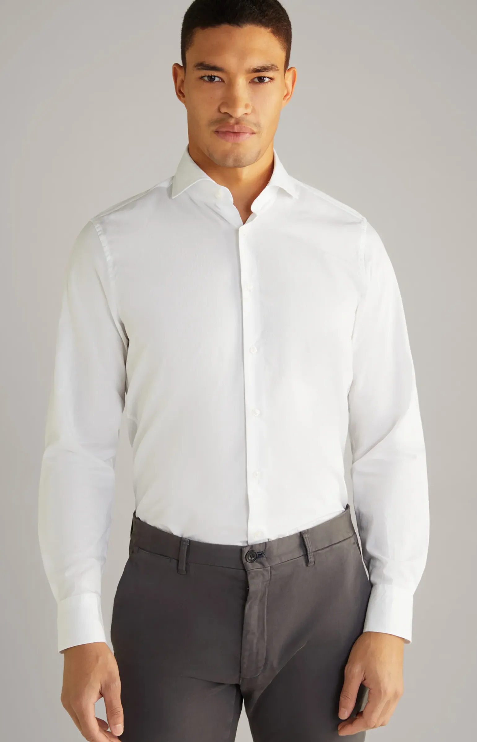 Hemd Mika in Weiß strukturiert