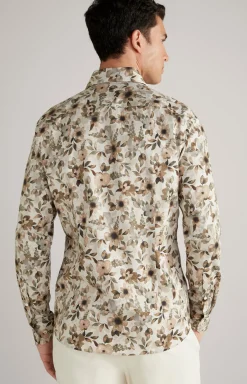 Hemd Pai in Beige/Braun