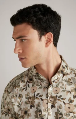 Hemd Pai in Beige/Braun