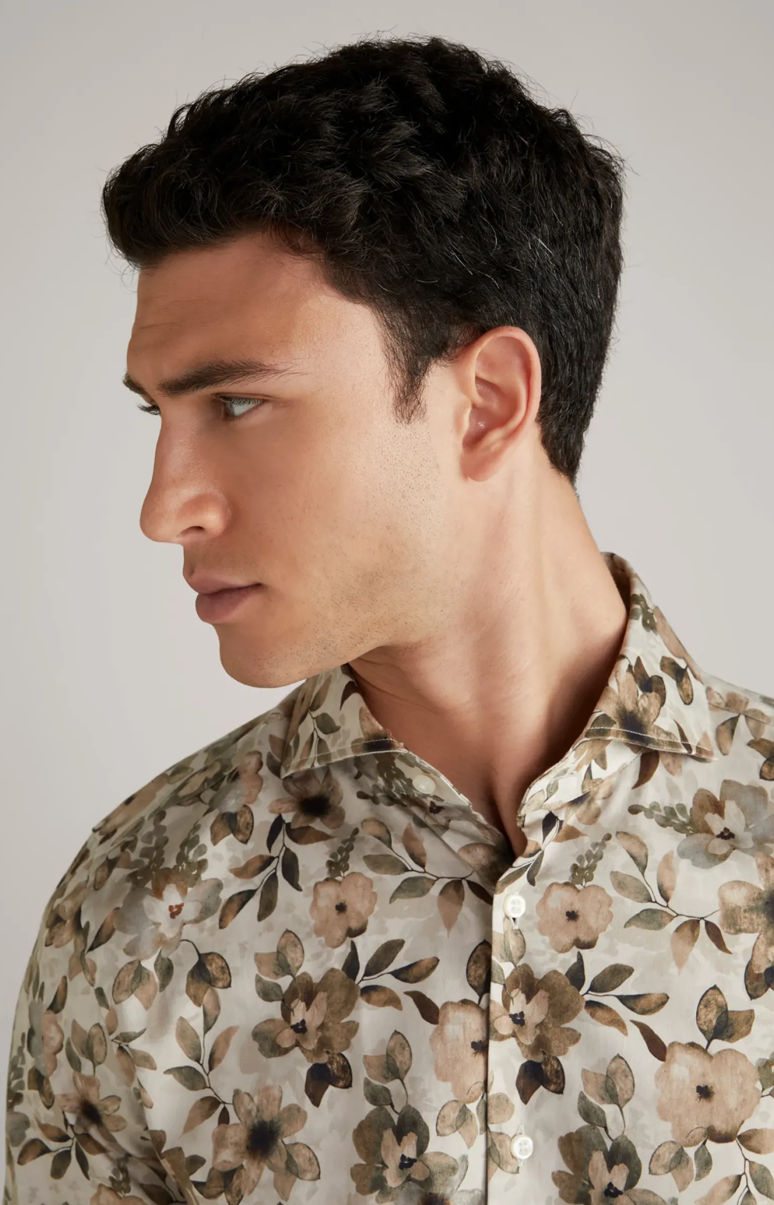 Hemd Pai in Beige/Braun