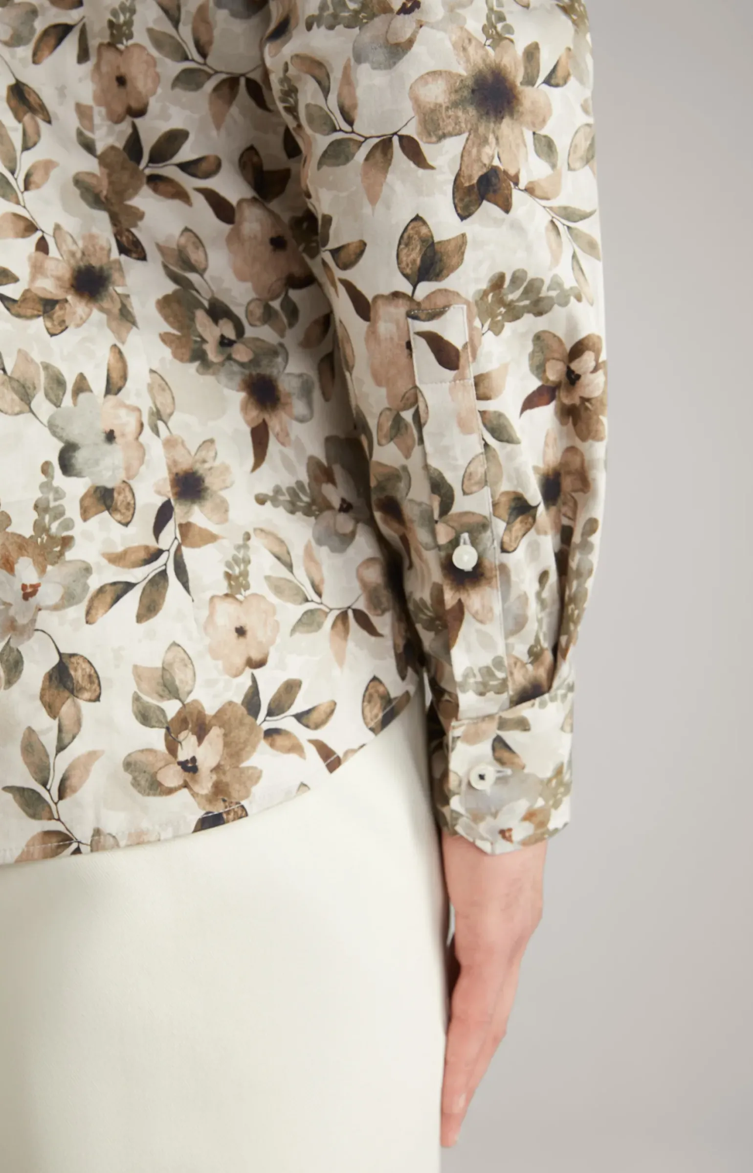 Hemd Pai in Beige/Braun