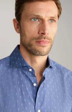 Hemd Pai in Blau gemustert