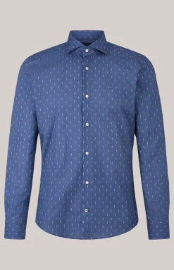 Hemd Pai in Blau gemustert