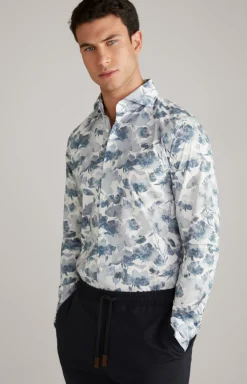 Hemd Pai in Blau gemustert