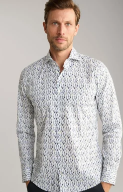 Hemd Pai in Blau/Gelb gemustert