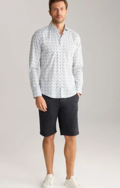 Hemd Pai in Blau/Gelb gemustert