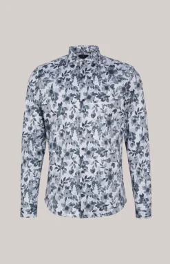 Hemd Pai in Grau/Offwhite