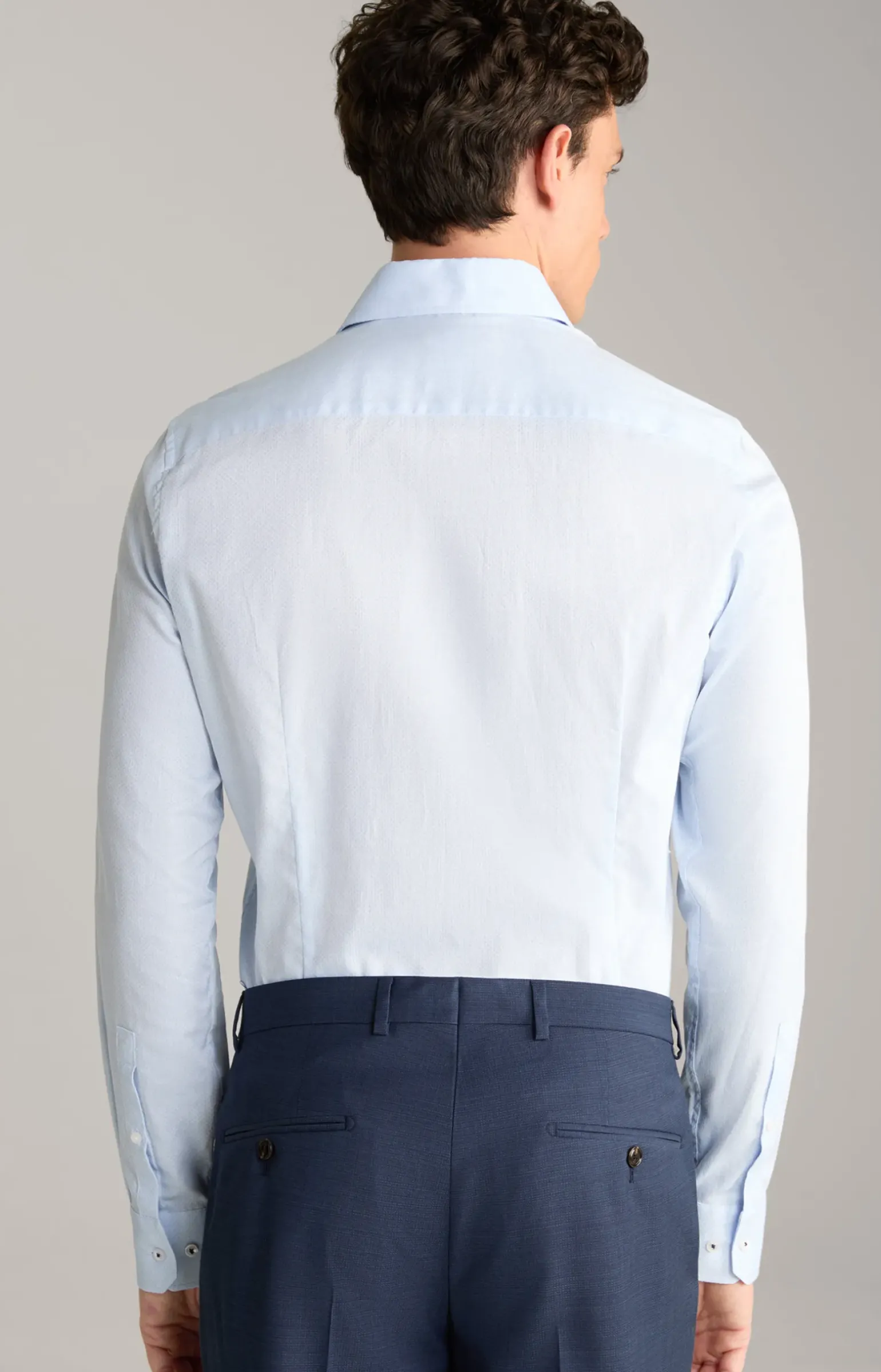 Hemd Pai in Hellblau gemustert