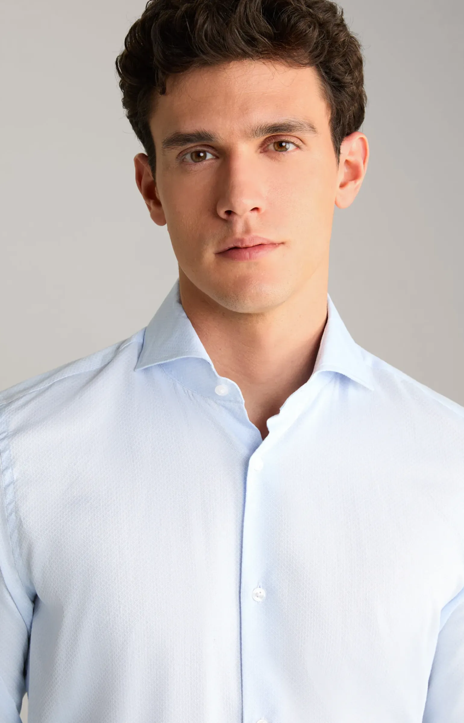 Hemd Pai in Hellblau gemustert