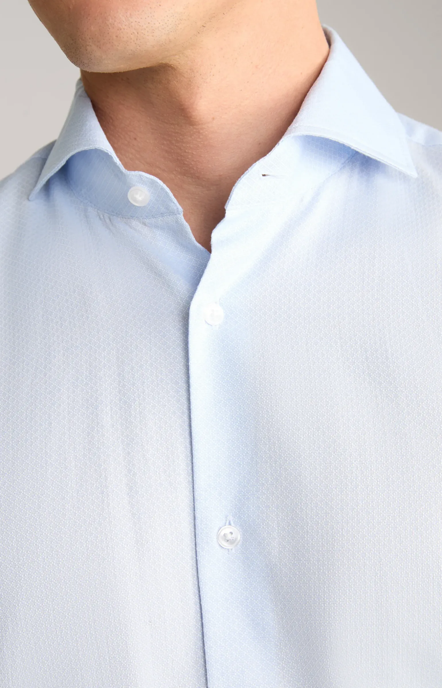 Hemd Pai in Hellblau gemustert