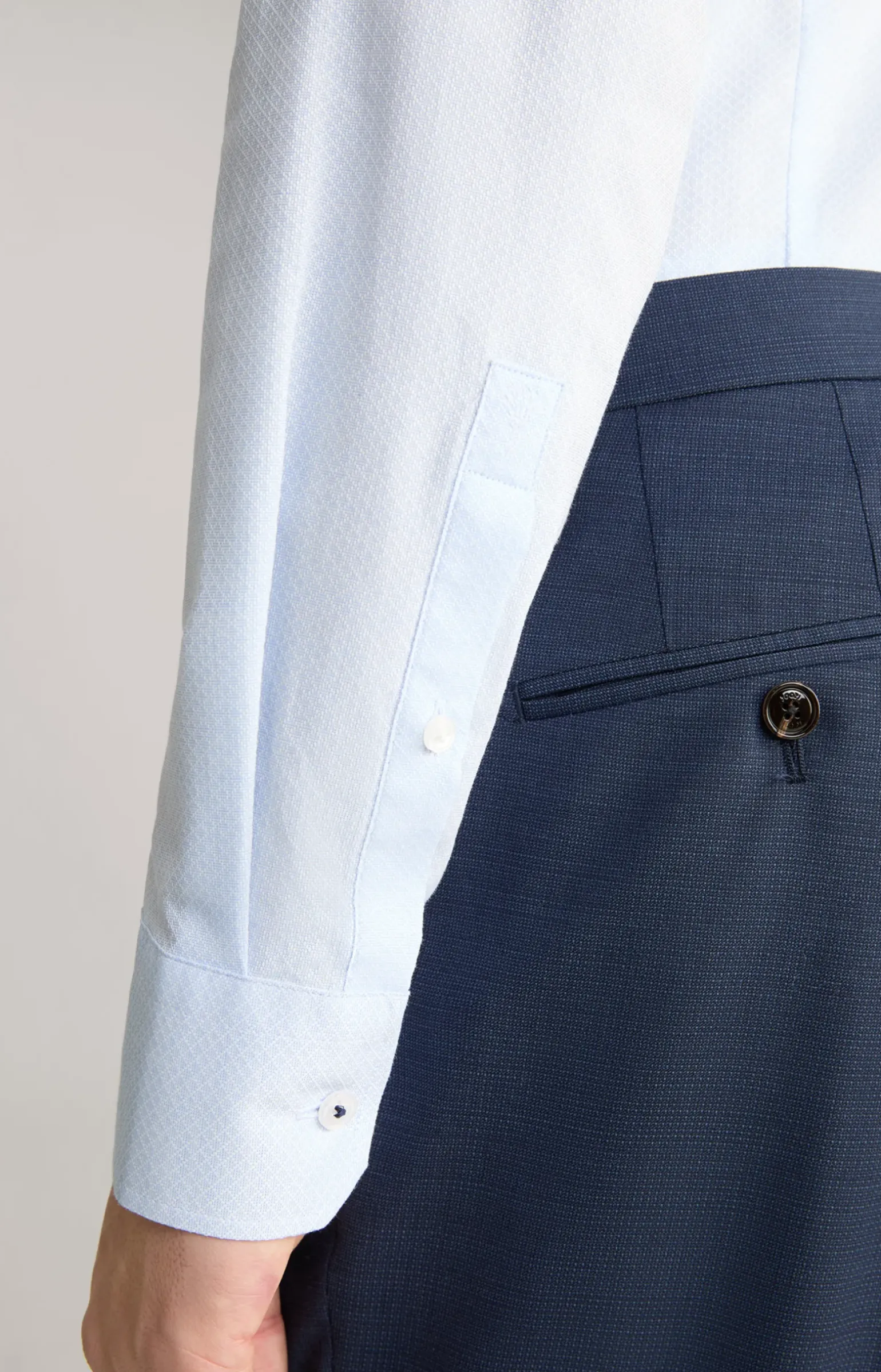 Hemd Pai in Hellblau gemustert