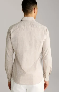 Hemd Pai in Hellbraun strukturiert