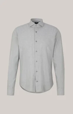 Hemd Pai in Hellgrau meliert