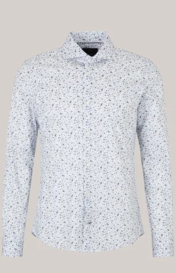 Hemd Pai in Weiß/Blau gemustert