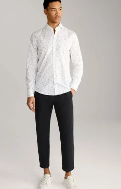 Hemd Pai in Weiß/Blau gemustert