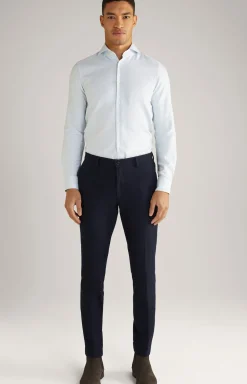 Hemd Pai in Weiß/Hellblau gemustert