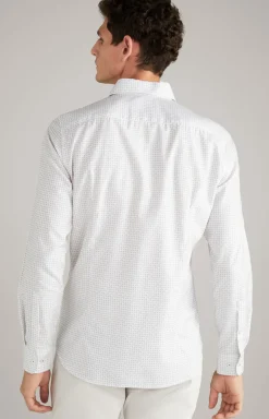 Hemd Pai in Weiß/Hellblau gemustert