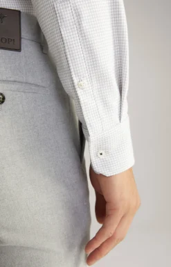 Hemd Pai in Weiß/Silber gemustert