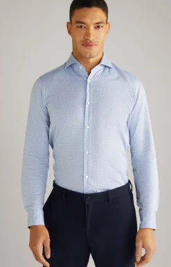 Hemd Paiton in Blau gemustert