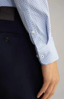 Hemd Paiton in Blau gemustert