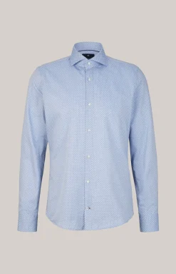 Hemd Paiton in Blau gemustert