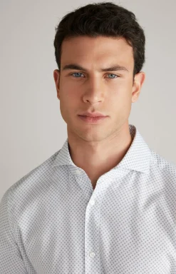 Hemd Paiton in Weiß gemustert