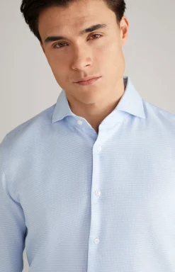 Hemd Panko in Hellblau gemustert