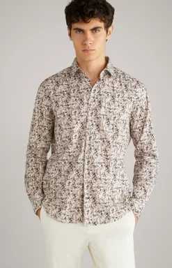 Hemd Pit in Beige/Braun