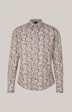 Hemd Pit in Beige/Braun