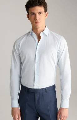 Hemd Pit in Hellblau gemustert