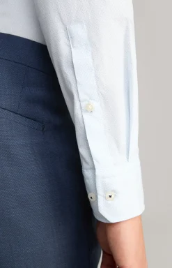 Hemd Pit in Hellblau gemustert