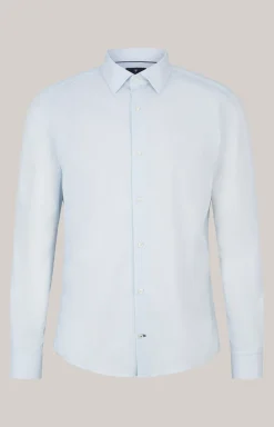 Hemd Pit in Hellblau gemustert