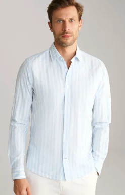 Hemd Pit in Hellblau gestreift