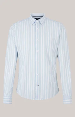 Hemd Pit in Hellblau gestreift