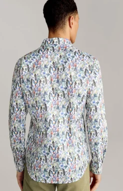 Hemd Pitty in Weiß gemustert