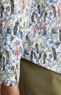 Hemd Pitty in Weiß gemustert