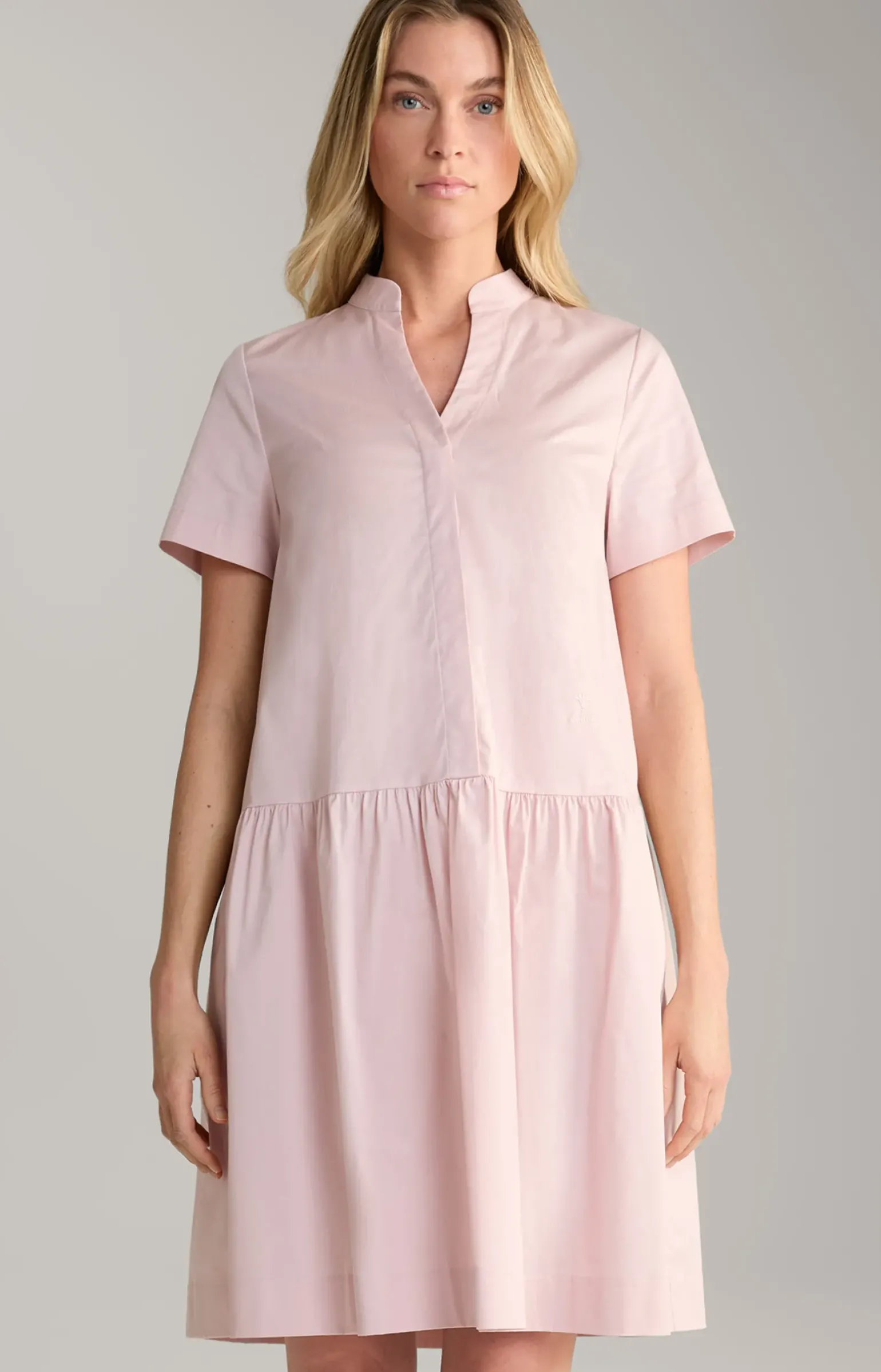 Hemdblusenkleid in Altrosa