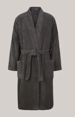 Herren Bademantel in Anthrazit