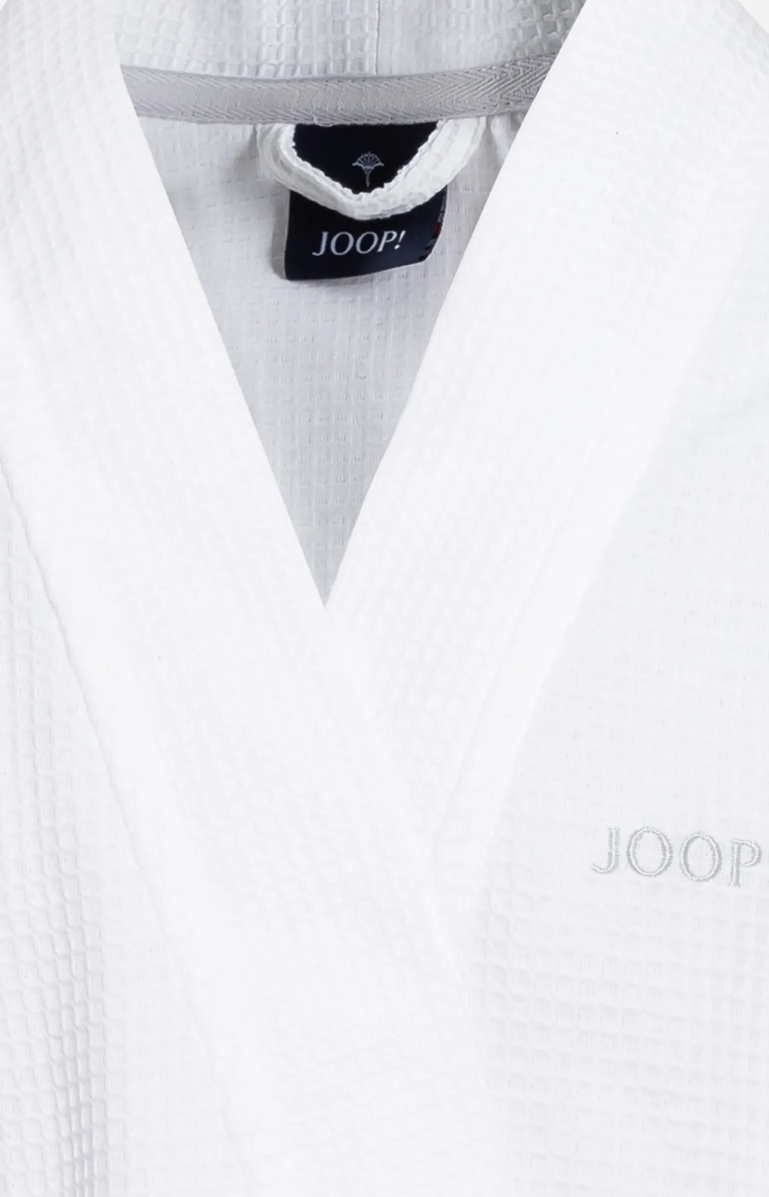 Herren Bademantel JOOP! UNI-PIQUÉ in Weiß