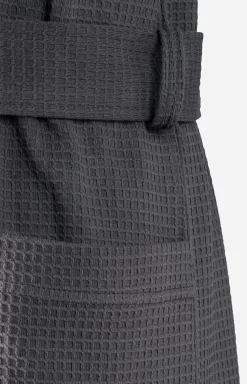 Herren Bademantel JOOP! UNI-PIQUÉ in Anthrazit