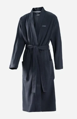 Herren Bademantel JOOP! UNI-PIQUÉ in Navy