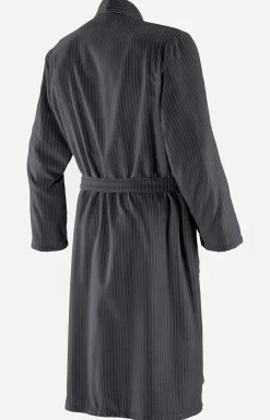 Herren Kimono-Bademantel in Anthrazit