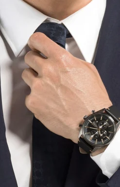 Herrenuhr in Schwarz