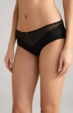 Hipster aus Spitze in Schwarz