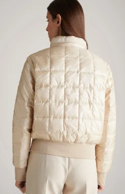 2in1-Steppjacke in Nude