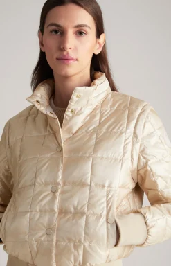 2in1-Steppjacke in Nude