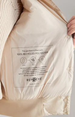 2in1-Steppjacke in Nude